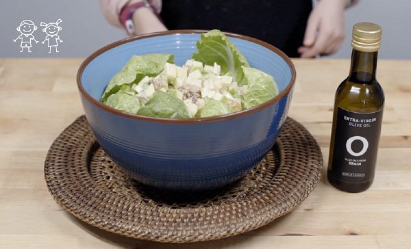 waldorf salad with olive oil dressing